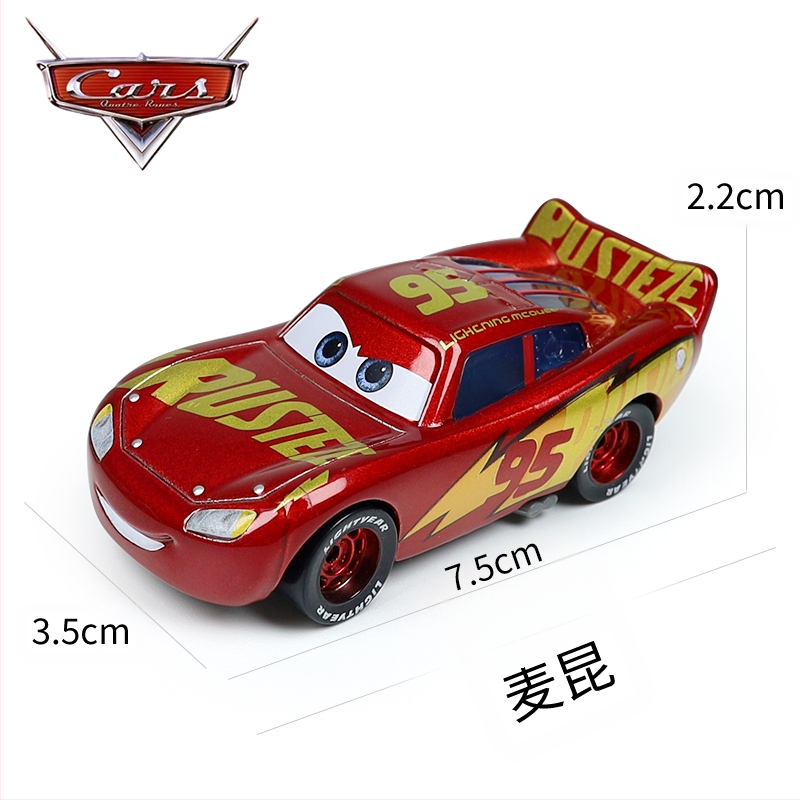 Cars 3 Racing Lightning Mcqueen Παιδικό Παιχνίδι Αυτοκίνητο από Κράμα Μαύρο Αυτοκίνητο Καταιγίδας King Road Boss Cool Sister