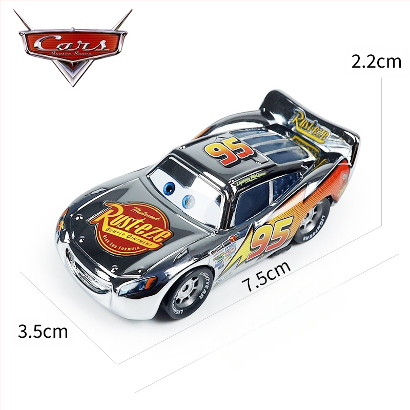 Cars 3 Racing Lightning Mcqueen Παιδικό Παιχνίδι Αυτοκίνητο από Κράμα Μαύρο Αυτοκίνητο Καταιγίδας King Road Boss Cool Sister