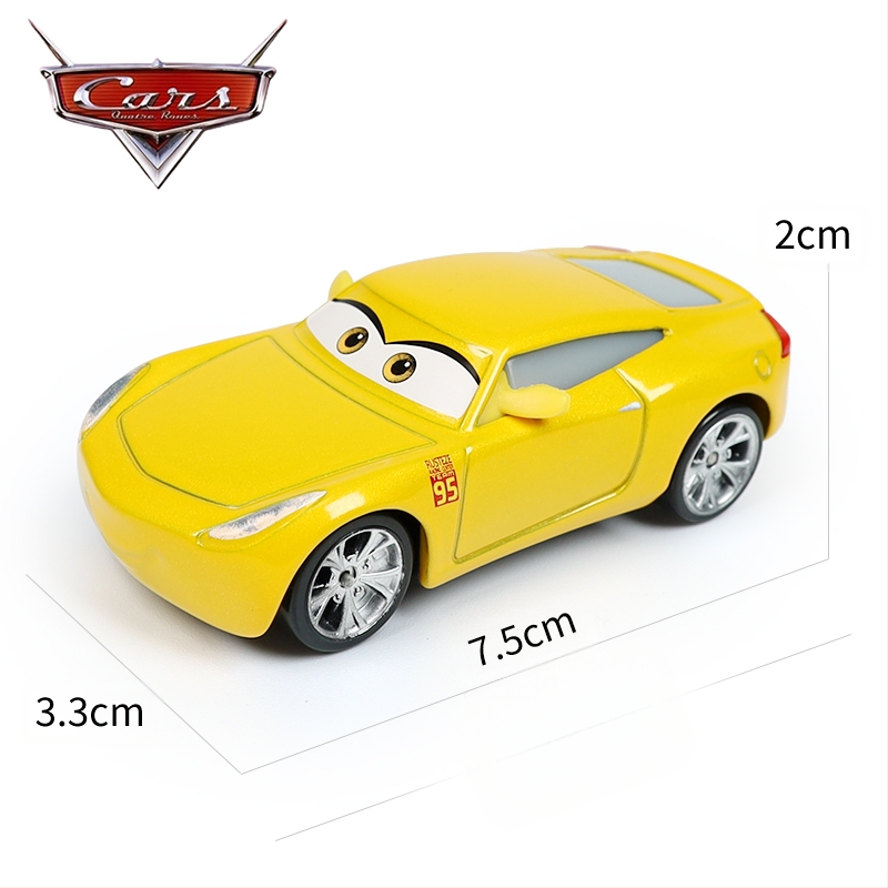 Cars 3 Racing Lightning Mcqueen Παιδικό Παιχνίδι Αυτοκίνητο από Κράμα Μαύρο Αυτοκίνητο Καταιγίδας King Road Boss Cool Sister