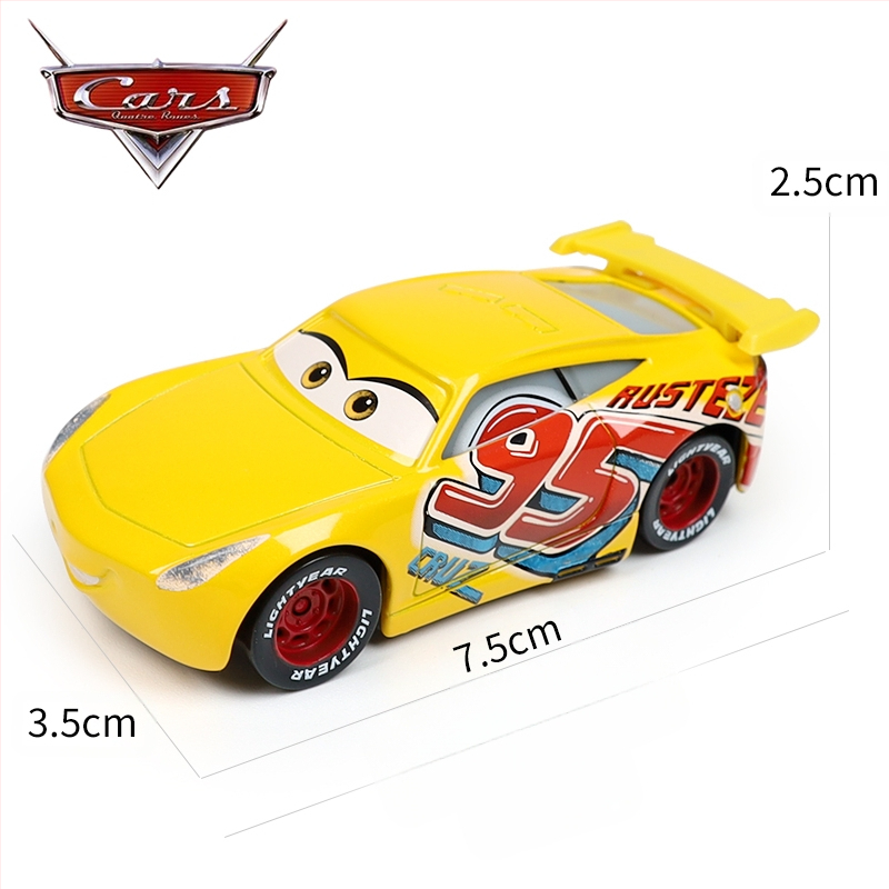 Cars 3 Racing Lightning Mcqueen Παιδικό Παιχνίδι Αυτοκίνητο από Κράμα Μαύρο Αυτοκίνητο Καταιγίδας King Road Boss Cool Sister