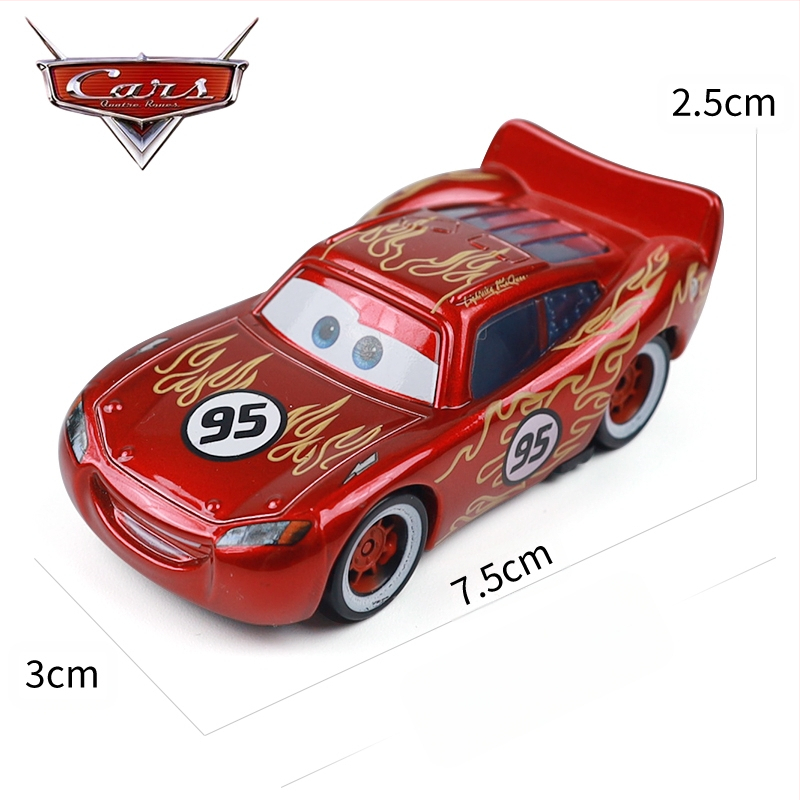 Cars 3 Racing Lightning Mcqueen Παιδικό Παιχνίδι Αυτοκίνητο από Κράμα Μαύρο Αυτοκίνητο Καταιγίδας King Road Boss Cool Sister