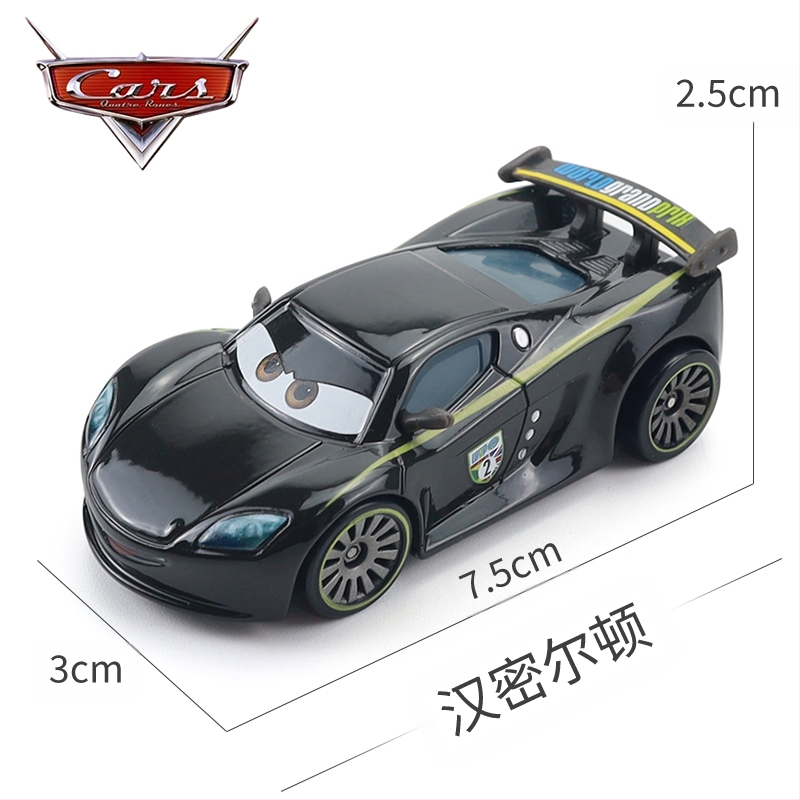 Cars 3 Racing Lightning Mcqueen Παιδικό Παιχνίδι Αυτοκίνητο από Κράμα Μαύρο Αυτοκίνητο Καταιγίδας King Road Boss Cool Sister