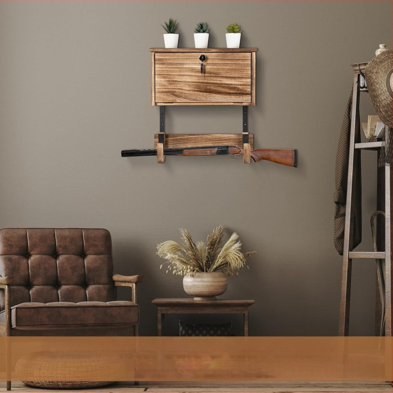 piiriülene puidust vintpüssiriiul puidust vintpüssiriiul siseruumidesse seinale kinnitatav vintpüssi näidisriiul puidust relvariiul