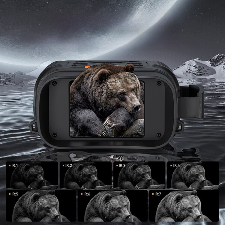 Нов 4K пълноцветен бинокъл за нощно виждане с голям екран, ултрависока разделителна способност, инфрачервен външен цифров телескоп за нощно виждане с нощно виждане и слаба светлина
