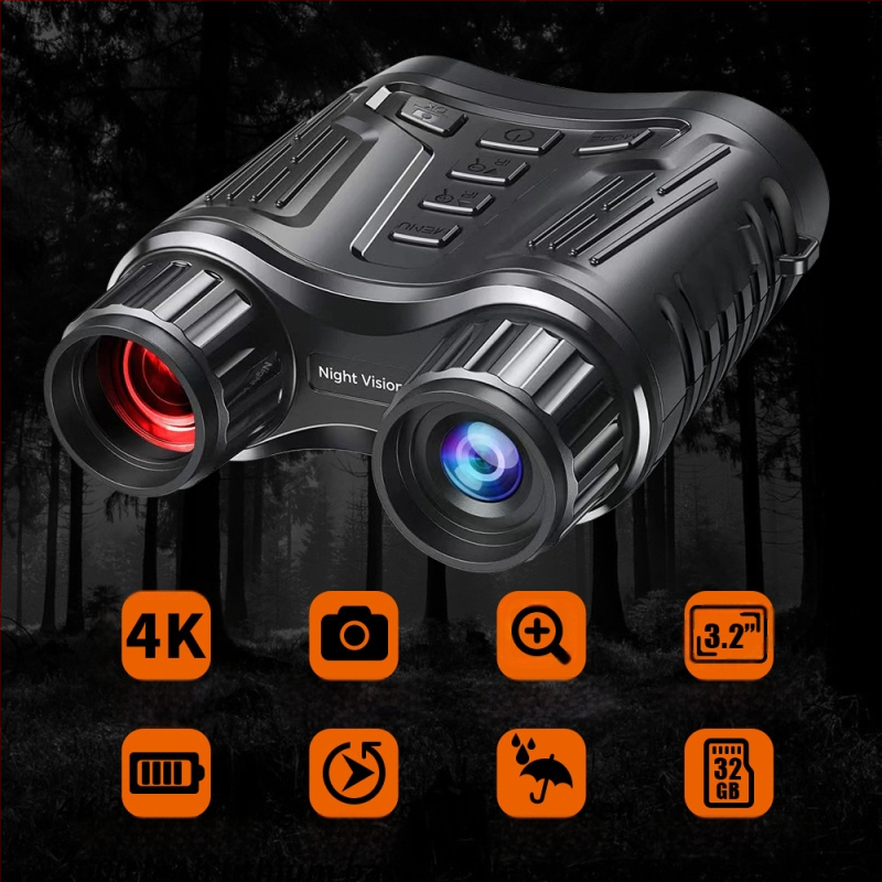 Gyári közvetlen értékesítésű új 4K éjjellátó készülék, nagyfelbontású fotó- és videó digitális távcső, kültéri infravörös éjjellátó teleszkóp