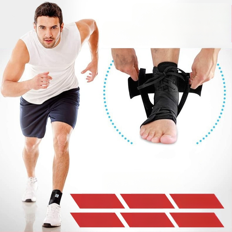 Piiriülene hingav jala valgusrihm, kingapaelte sidumine, pahkluu kaitsmed, pahkluu kaitsmed, nikastuskaitsed, fikseeritud rihm