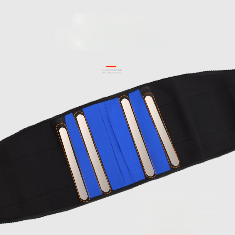 Piiriülene spordi higistamisvastane vöökaitse fitness hingav suur vöö soe tugi sinine ja must vöökaitse