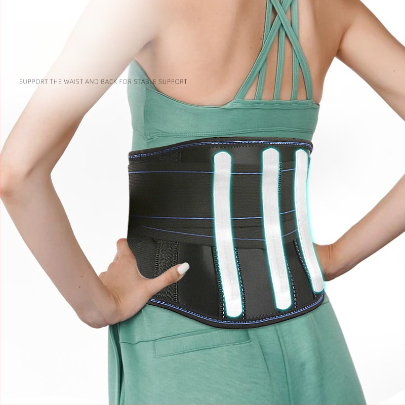 Suure magnetiga kuumpressitud vöökaitse, C-vastase kaarega terasplaadist vöökoha ja seljatoe tugi, stabiilne rihm, rõhu laiendav termokaitsevöö