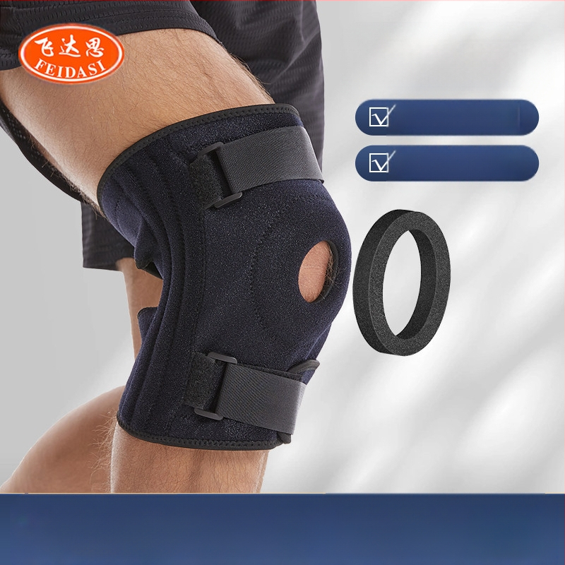 Suured sportlikud põlvekaitsmed suvine kompressioonrihm silikoonist vedruga reguleeritav mägironimisrasv patellavöö põlvekaitseks