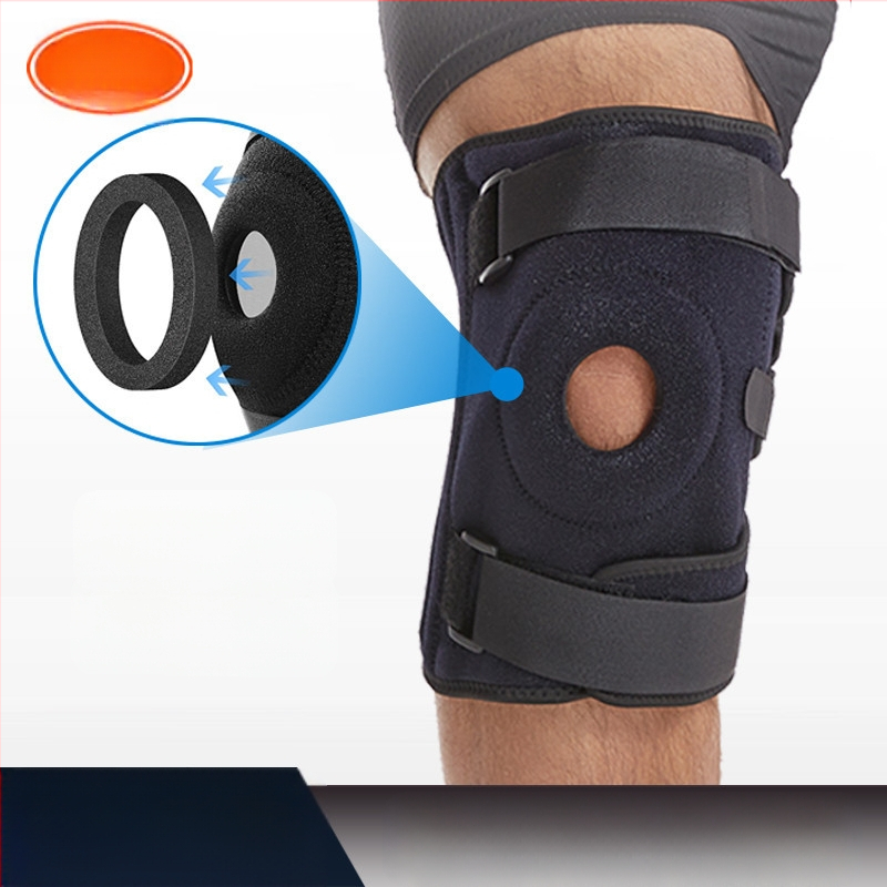Suured sportlikud põlvekaitsmed suvine kompressioonrihm silikoonist vedruga reguleeritav mägironimisrasv patellavöö põlvekaitseks