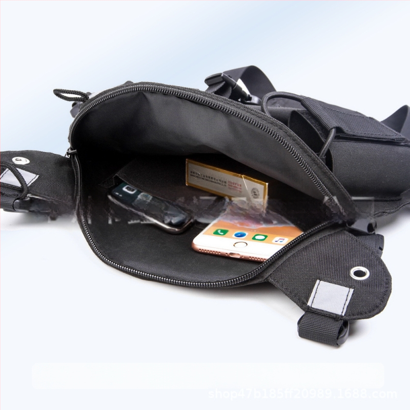 Must suure mahutavusega rinnakott raadiosaatjaga rinnakott ratsaspordikott jahikott varustuse kandmiseks, tööriistad