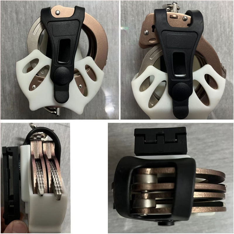 2021. gada jaunā universālā ātri izvelkamā rokudzelžu piedurkņu jostas piekaramā soma K Bag Tactical saderīga muciņa klauvēšanas dēlis klauvēšanas un ASP rožzelta krāsā