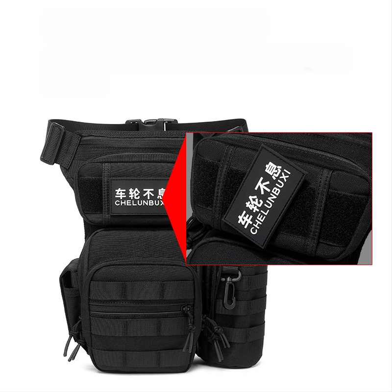 Motocikla kājas soma Vīriešu āra sporta soma Knight Crossbody soma Ūdensizturīga Luya soma Sieviešu motocikla braukšanas jostas soma Vairumtirdzniecība