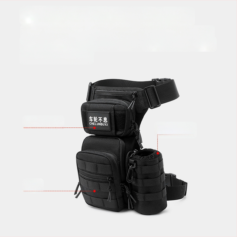 Motocikla kājas soma Vīriešu āra sporta soma Knight Crossbody soma Ūdensizturīga Luya soma Sieviešu motocikla braukšanas jostas soma Vairumtirdzniecība
