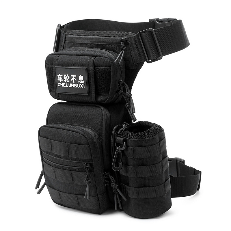 Motocikla kājas soma Vīriešu āra sporta soma Knight Crossbody soma Ūdensizturīga Luya soma Sieviešu motocikla braukšanas jostas soma Vairumtirdzniecība