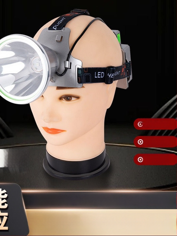 Tarpvalstybinis žalias miškas Hermano priekinis žibintas, stiprus apšvietimas, itin ryškus LED žibintas, dėvintis integruotą LED tolimojo nuotolio lazerinį prožektorių A1103