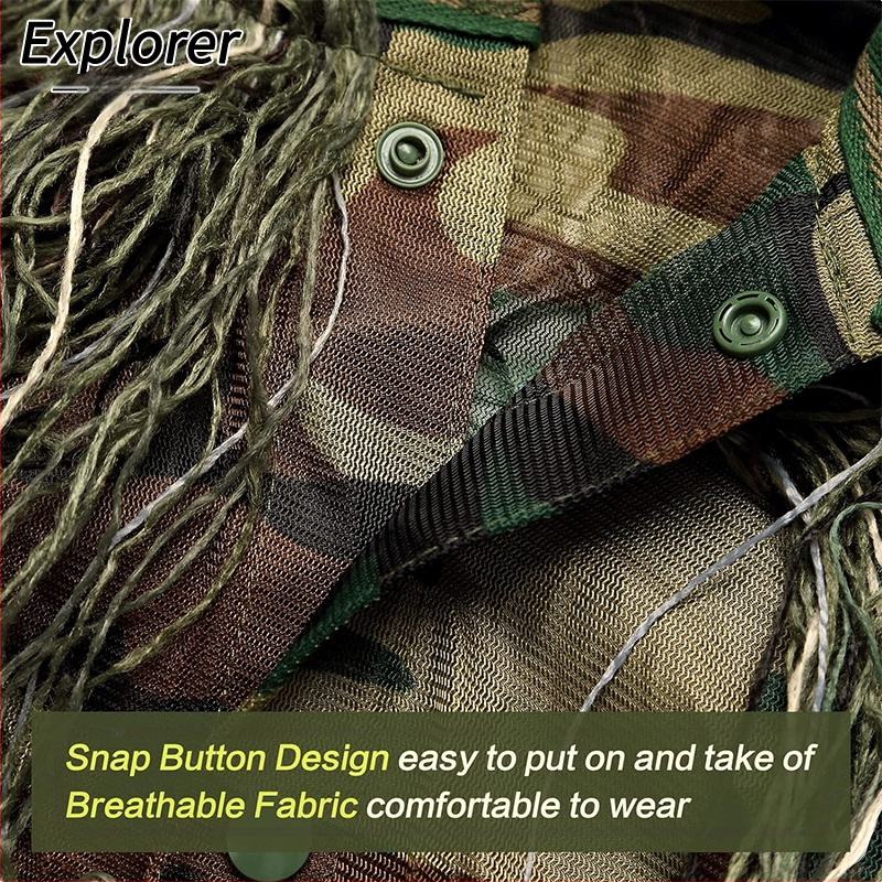 Στολή Ghillie, Στολή μάχης Playerunknown`s, Στολή μεταμφιέσεων, Στολή από μαλλί ζούγκλας, Μεταξωτή στολή ενηλίκων Cs Stealth, Στολή πεδίου