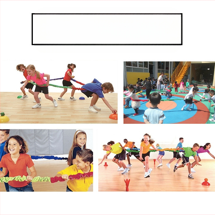 Pietryčių šiaurės vakarų bėgimo žiedas su elastine vaivorykštės virve lauko komandinio sporto darželio fizinio pasirengimo sistemos treniruokliais