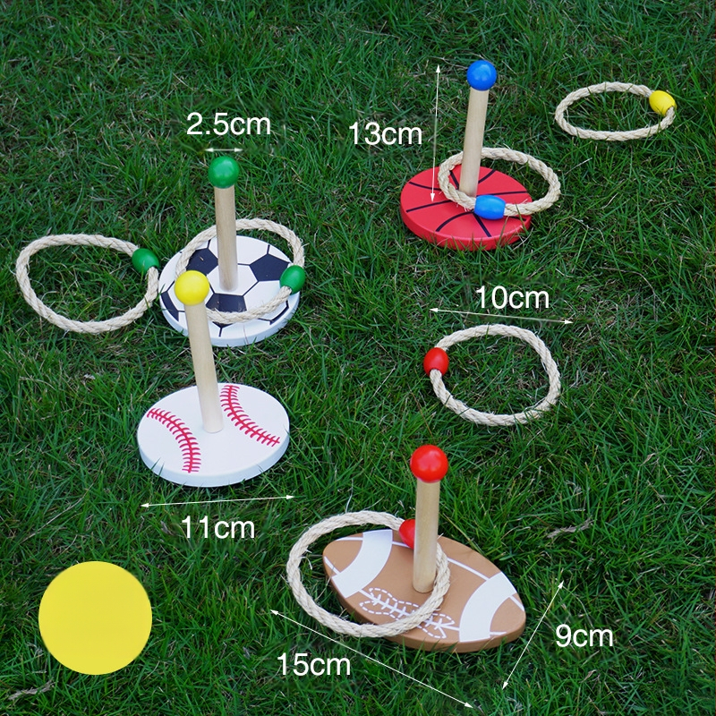 Αθλητικά Εξωτερικά Μπάλα Κάνναβης Σχοινί Ρίψης Δαχτυλιδιών Εκπαιδευτικό Παιχνίδι Παιδικά Εξωτερικά Αθλήματα Αισθητηριακή Εκπαίδευση Χόρτο