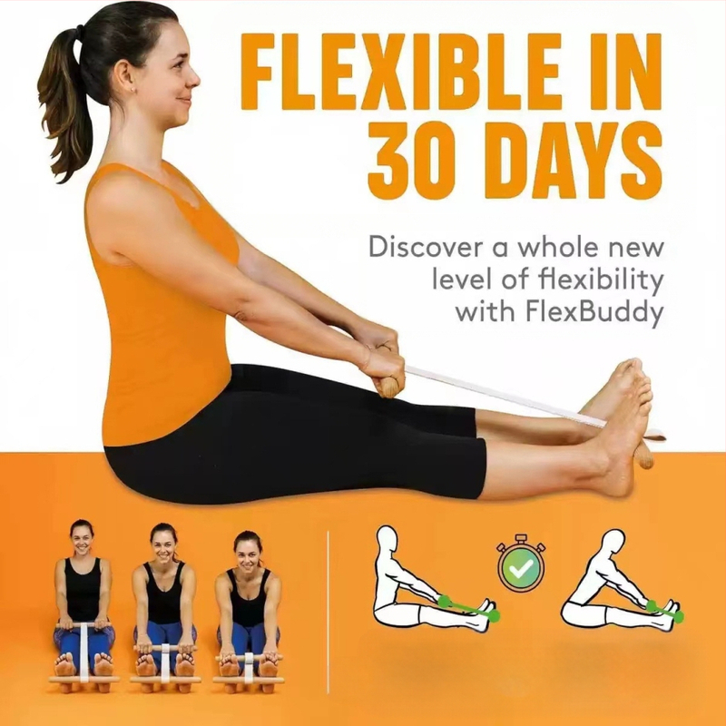 Spot Cross Border pöögipuidust käepidemega vastupanuriba kaasaskantav venituskepp jooga fitness tõmbevõimlemine venitusvarustuse tehas