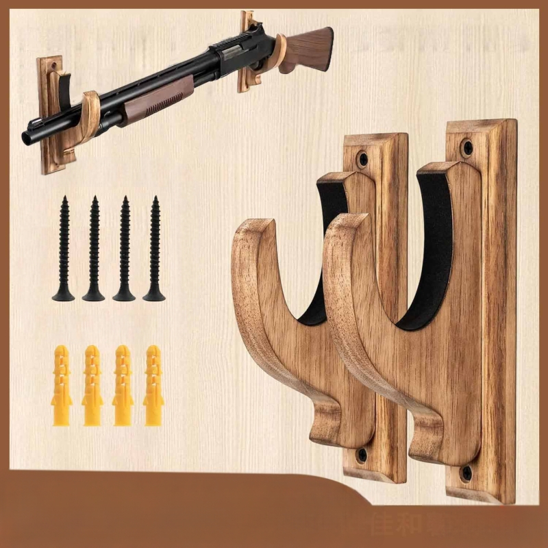 Puidust seinale kinnitatav relvariiul, vibu- ja nooleriiul, seinale kinnitatav vintpüssi hoiuriiul