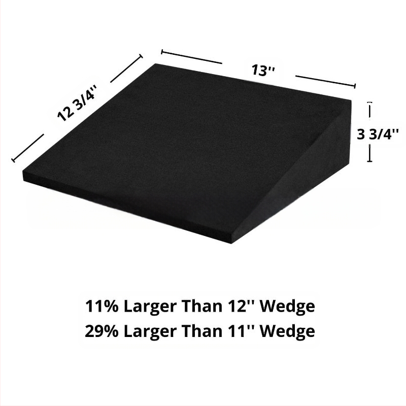 Голям клин за йога Strongtek от пяна, наклонена дъска, разтегател за прасци, стабилност, наклонен клин, протектор