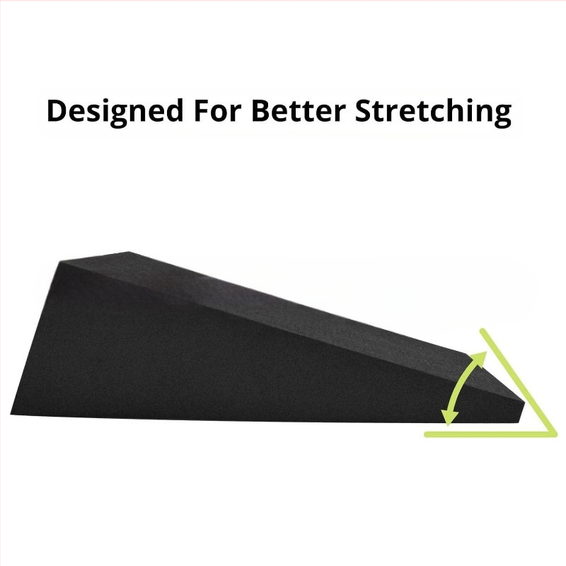 Голям клин за йога Strongtek от пяна, наклонена дъска, разтегател за прасци, стабилност, наклонен клин, протектор