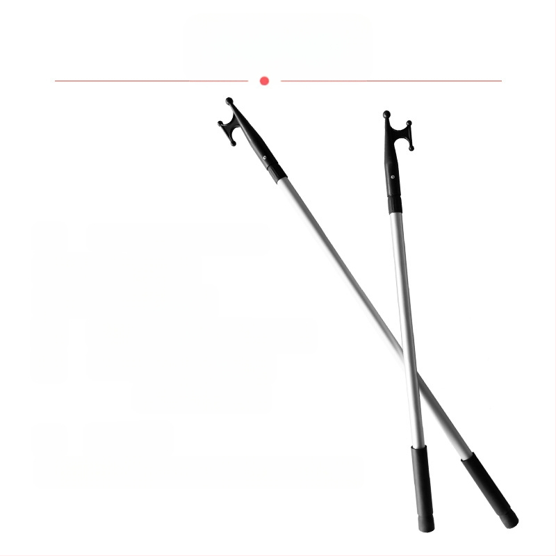 Кука за спасителна лодка, кука за лодка от алуминиева сплав, телескопична риболовна кука, удебелена кука за пени, гумена кука за теглене на лодка, щурмова лодка, брегова кука