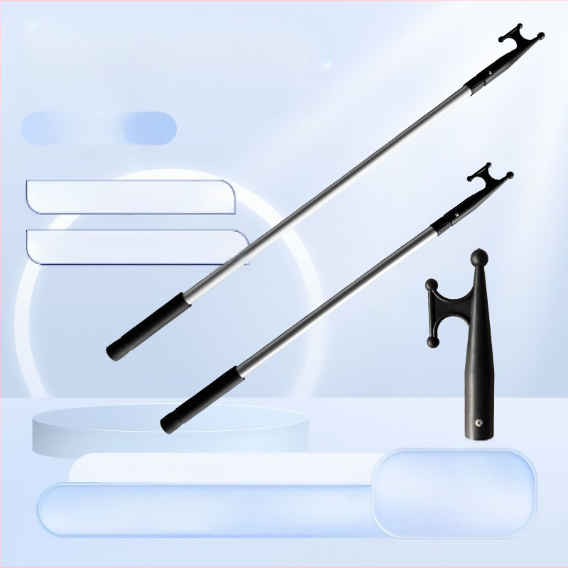 Кука за спасителна лодка, кука за лодка от алуминиева сплав, телескопична риболовна кука, удебелена кука за пени, гумена кука за теглене на лодка, щурмова лодка, брегова кука