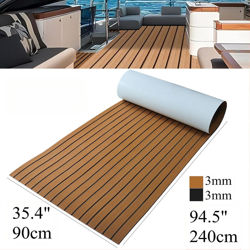 Rūpnīcas eva jahtas neslīdošais kāju paklājiņš var tikt griezts grīdas RV grīdas piepūšamās jūras ūdensnecaurlaidīgās kajaku aksesuāros