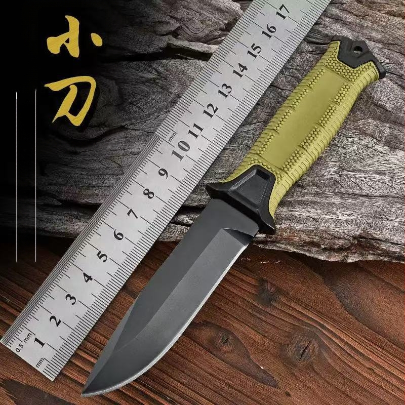 Taktikaline välinuga Sabre Wilderness Survival kõrge kõvadusega kaasaskantav nuga välistingimustes kaitsmiseks sirge nuga lõiketeraga tupega