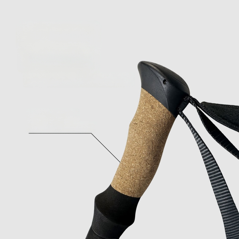 Alumiiniumisulamist 7075 matkakepid, murdmaasuusatamise matkakepid, välise lukustusega reisimiseks mõeldud viieosalised kokkupandavad matkakepid, matkakepid