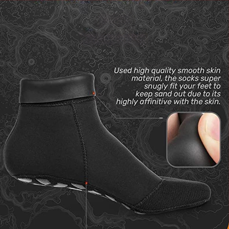 Libisemisvastased sokid Snorgeldamisjalatsite kate Neopreenist Four Seasons universaalne varustus Ujumis- ja sukeldumissokid Snorgeldamise ujumisranna sokid