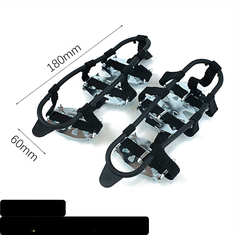 Външни 24 зъба манганова стомана ледена скоба с двадесет и четири зъба сняг неплъзгаща се покривка за обувки зимни планинарски обувки пирони верига за обувки на склад партида