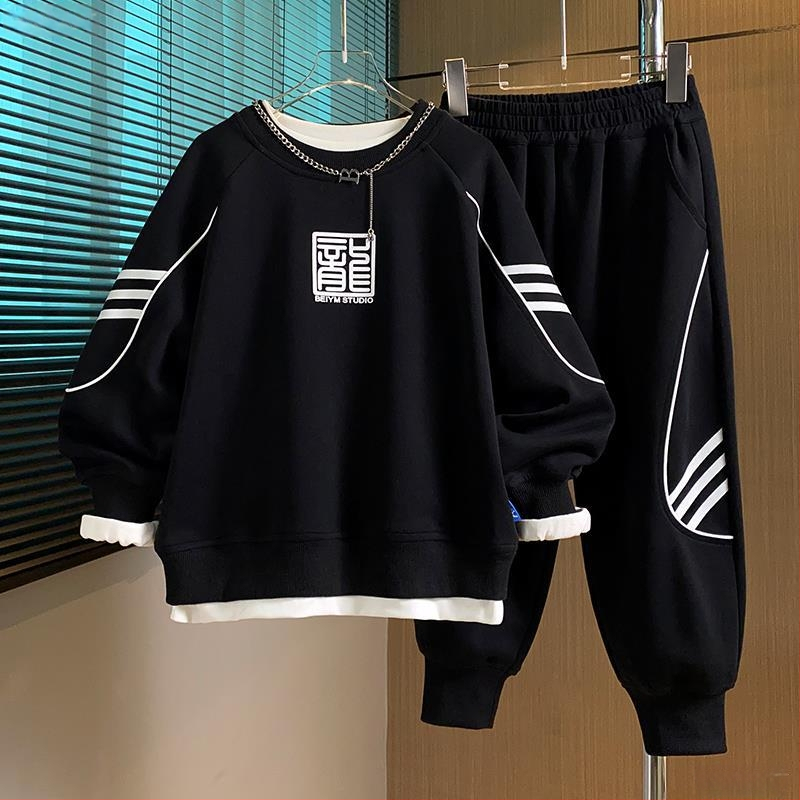 Costum de îmbrăcăminte de toamnă pentru băieți 2024 Noutate pentru copii Subțire Trening Cool și La Modă Băieți Primăvară și Toamnă Haine la Modă Cool