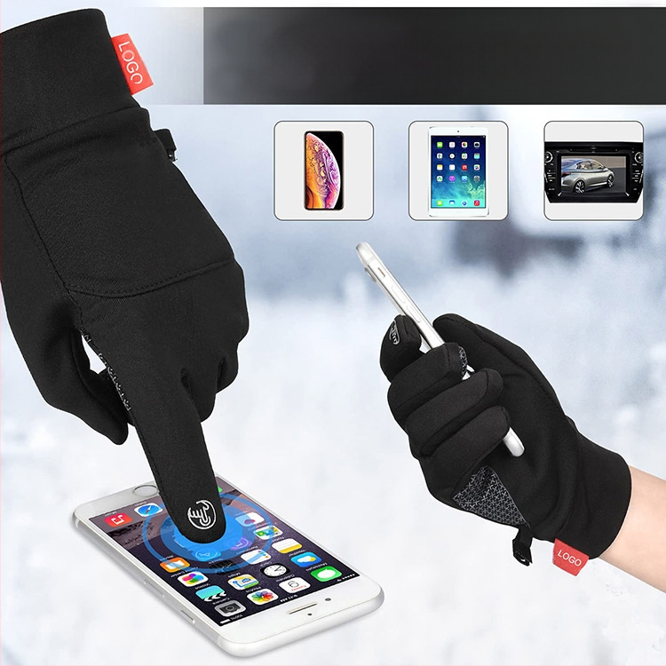 Naujos lauko jojimo pirštinės rudens ir žiemos vyrams ir moterims, šiltos, lietimui jautrios, sustorintos, šalčiui atsparios, vėjui atsparios slidinėjimo sportinės pirštinės