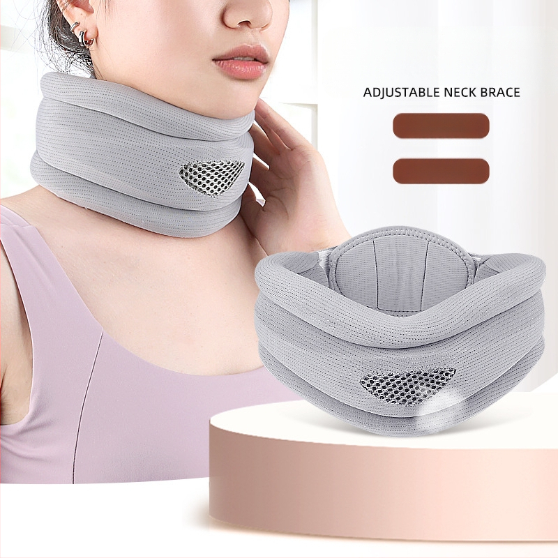 Naujas kaklo įtvaras, biuro į priekį pakreipiamas, apsaugantis nuo lenkimo, kvėpuojantis buitinis kaklo įtvaras, reguliuojamas atraminis kaklo įtvaras