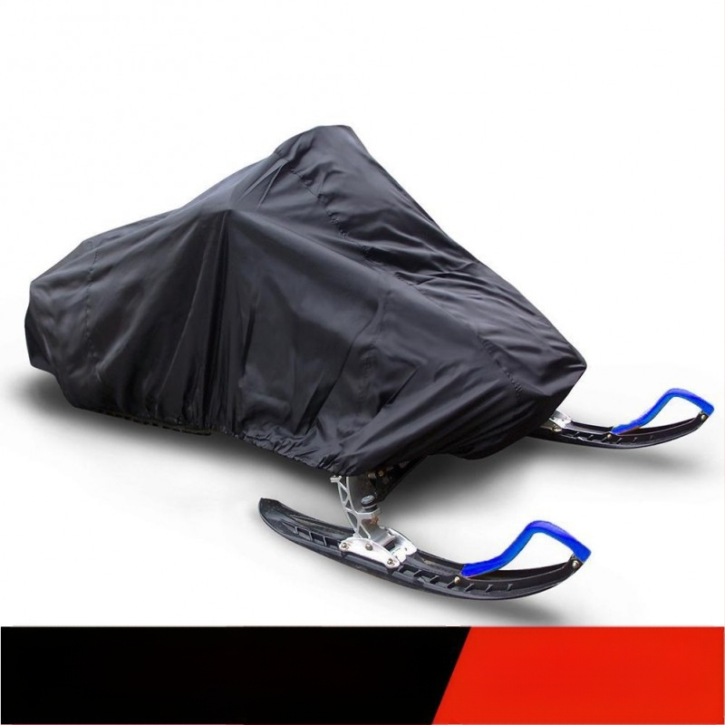 Piiriülene õues kasutatav mootorsaanikate, veekindel ja tolmukindel haagise kelgukate, UV-kindel talvine mootorrattakate