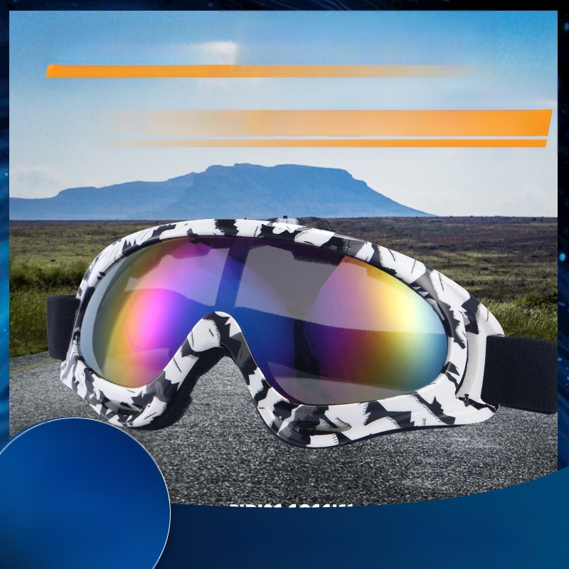 Mägironimissuusaprillid meestele ja naistele, ühekihilised suusaprillid, kaetud UV-kaitsega mootorrattaprillid, kohandatavad