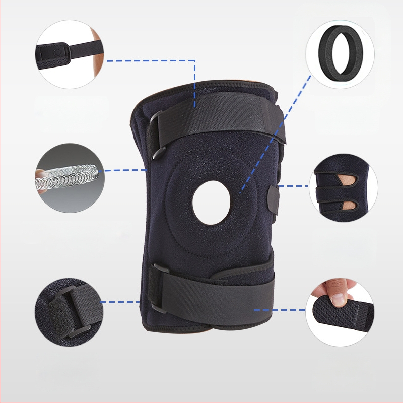 Amazon Plus Size Sport põlvekaitsme rihmaga kompressioon silikoonist vedruga reguleeritav mägironimise põlvekaitsme põlvekedra kaitsekate