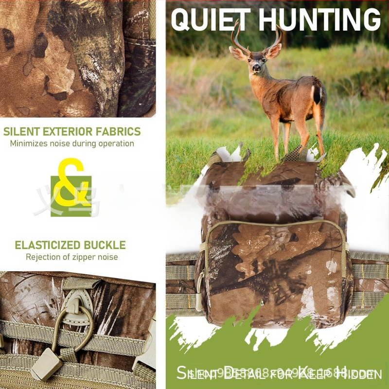 Välistingimustes kasutatav multifunktsionaalne varustuskott, kamuflaaž-taktikaline rinnakott, teleskoobi kosmeetikakott, jahipidamiseks mõeldud vöökott, kaugusmõõtja kott