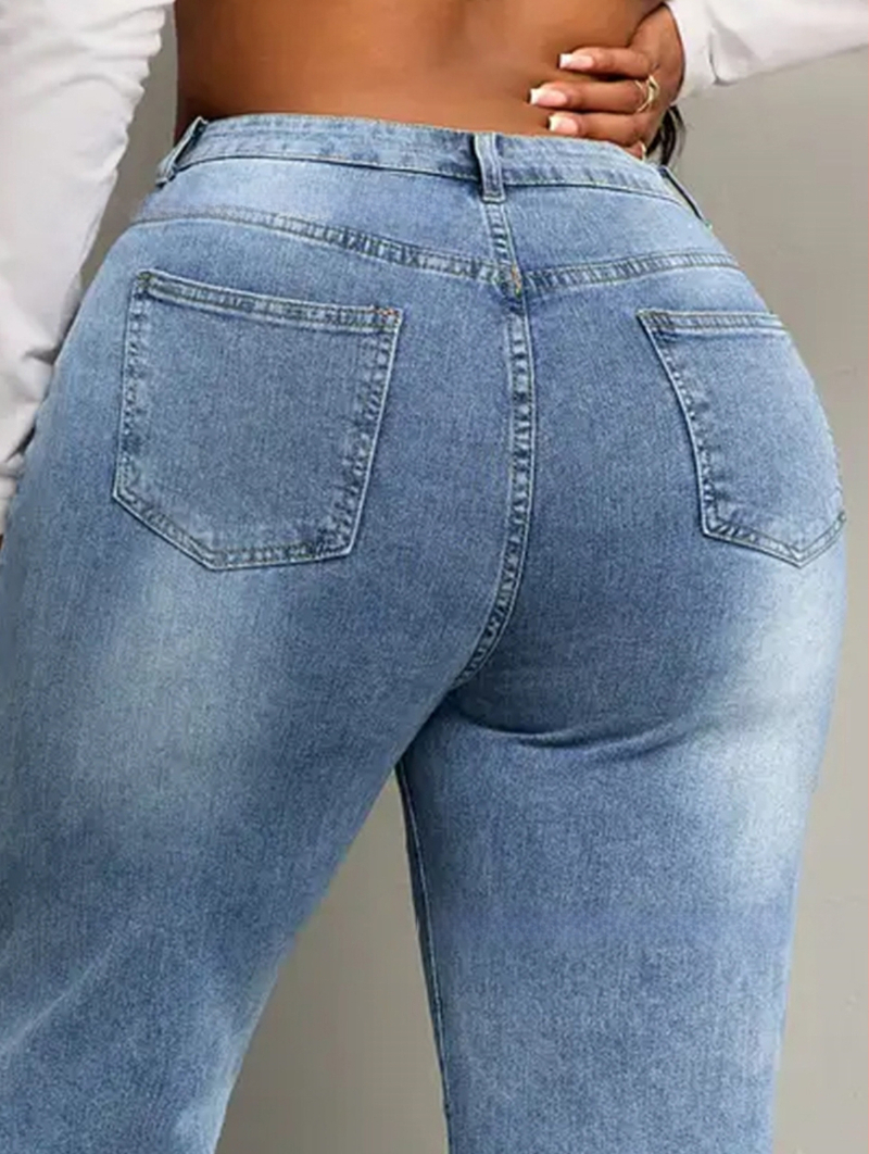 [Ar cieņu] noliktavā Pārrobežu Amazon vēlme Eiropā, Amerikā un ebay Jaunas Amazon plus izmēra džinsa bikses sievietēm