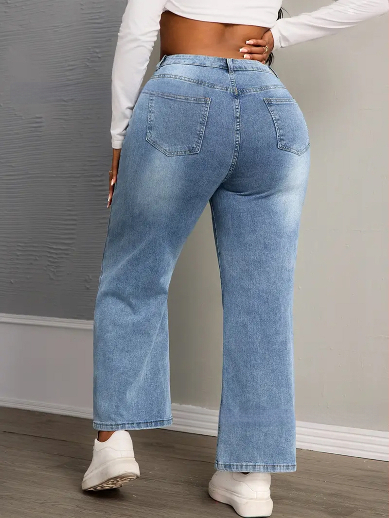 [Ar cieņu] noliktavā Pārrobežu Amazon vēlme Eiropā, Amerikā un ebay Jaunas Amazon plus izmēra džinsa bikses sievietēm