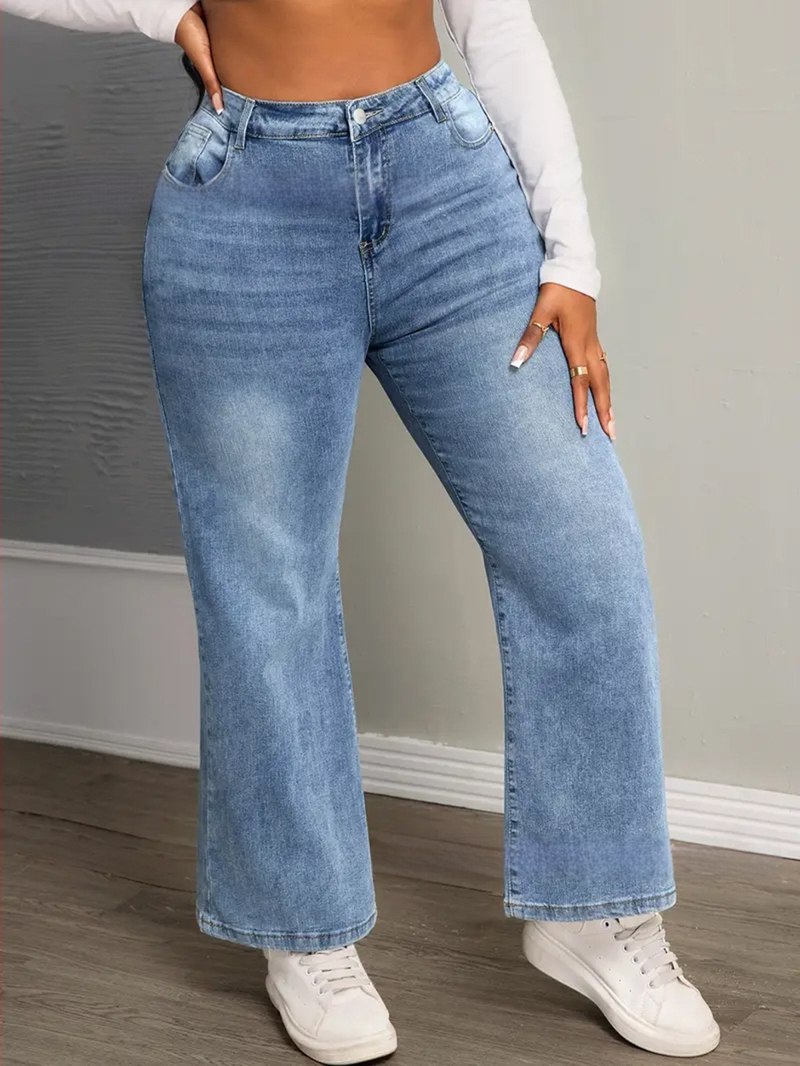 [Ar cieņu] noliktavā Pārrobežu Amazon vēlme Eiropā, Amerikā un ebay Jaunas Amazon plus izmēra džinsa bikses sievietēm