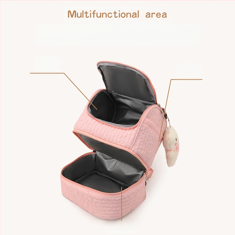 Mullvõrega topeltõlaga emmekott, moodne suure mahutavusega ema- ja beebikott, lutipudelite termokott, beebitarbed, mitmekihiline hoiukott