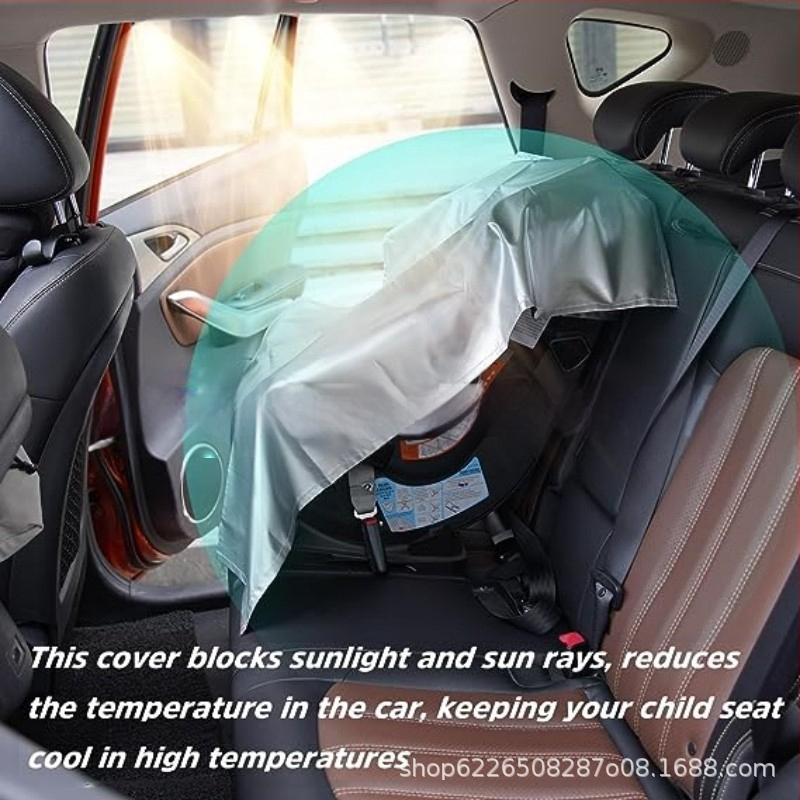 Auto turvaistme tolmukate, laste turvaistme kaitsekate UV-kiirte blokeerimiseks ja soojusisolatsiooniga päikesesirm