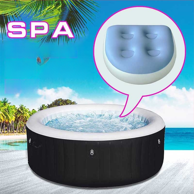 Uus paksendatud PVC täispuhutav spaapadi täiskasvanutele mõeldud mullivannipadi, kokkupandav, kaasaskantav õues kasutamiseks