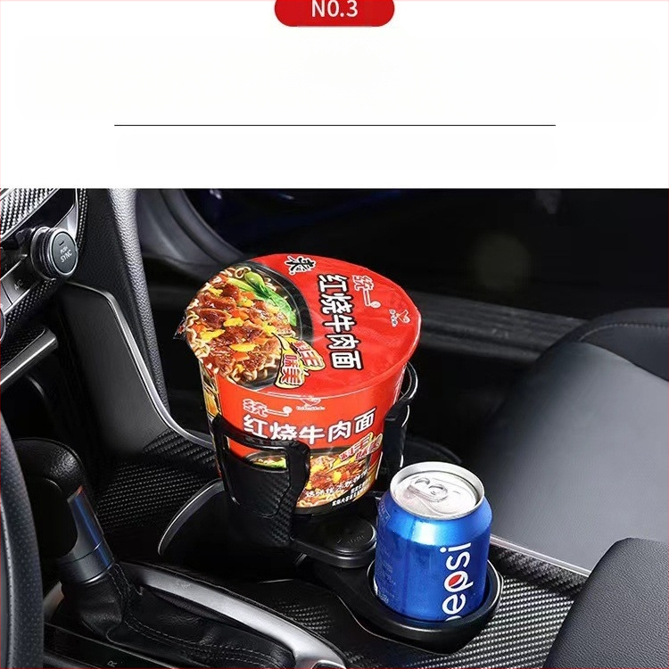 Piiriülene multifunktsionaalne auto topsihoidja Auto topsihoidja ühe-kahe kahekihiline hoiustuspöörlev topsihoidja