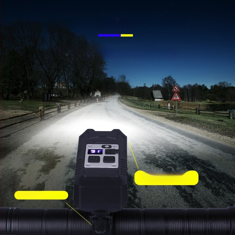 Tarpvalstybinis „Typec“ įkrovimas, didelio ryškumo naktinis dviračių žibintas, kalnų kelio žibintas, studentų dviračių žibintas