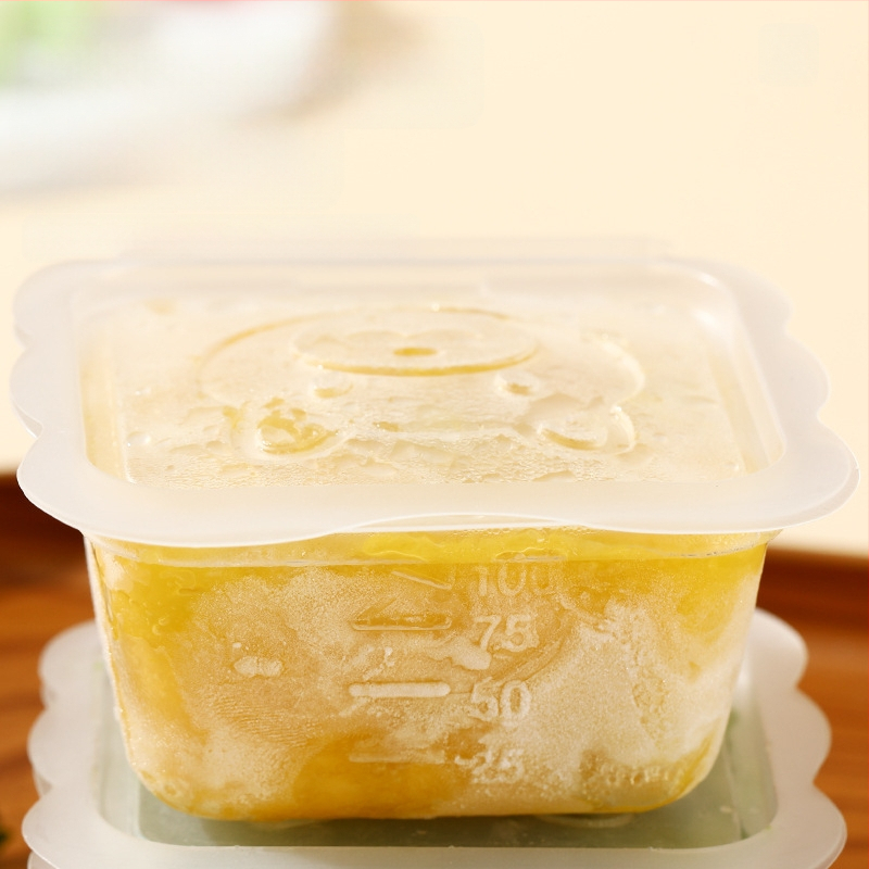 Kūdikio meškiuko maisto papildų dėžutė, šaldyta šviežio maisto laikymo kūdikių maistui, nešiojama mini vaisių pakavimo dėžutė